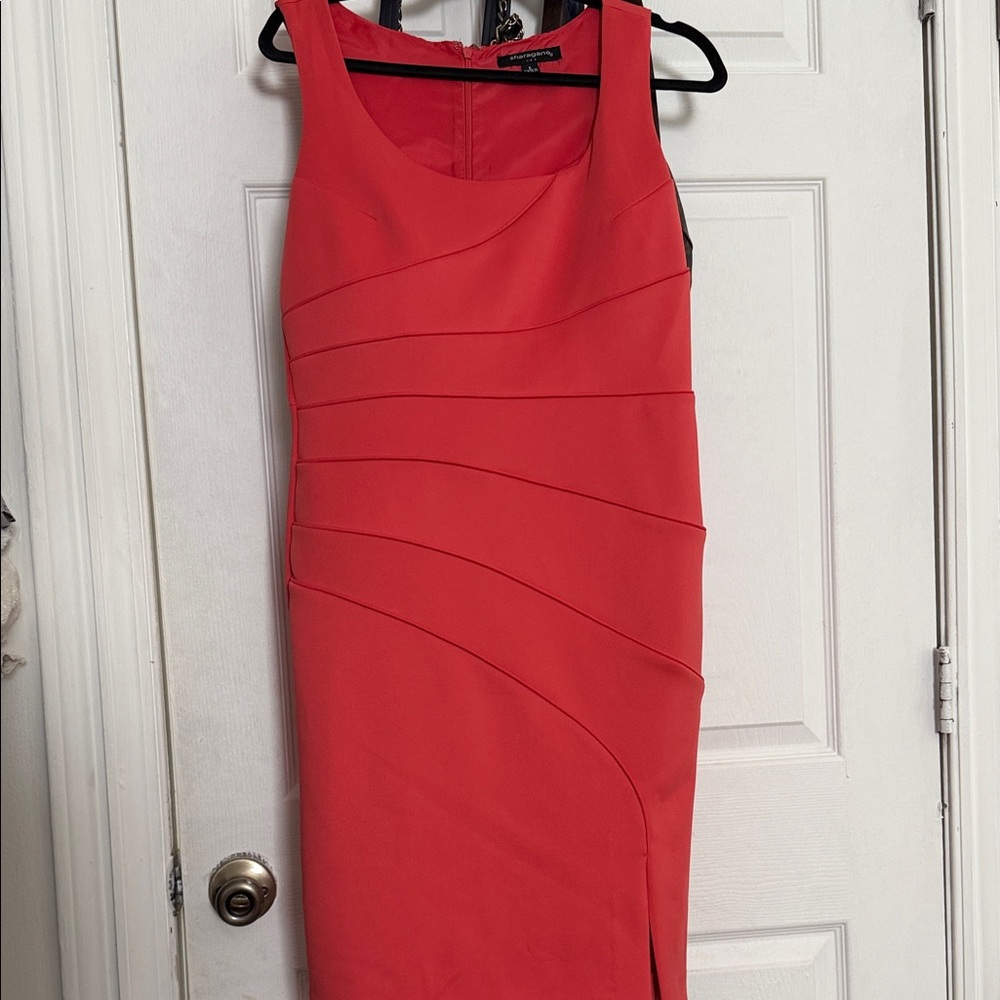 Sharagano Coral Midi Dress